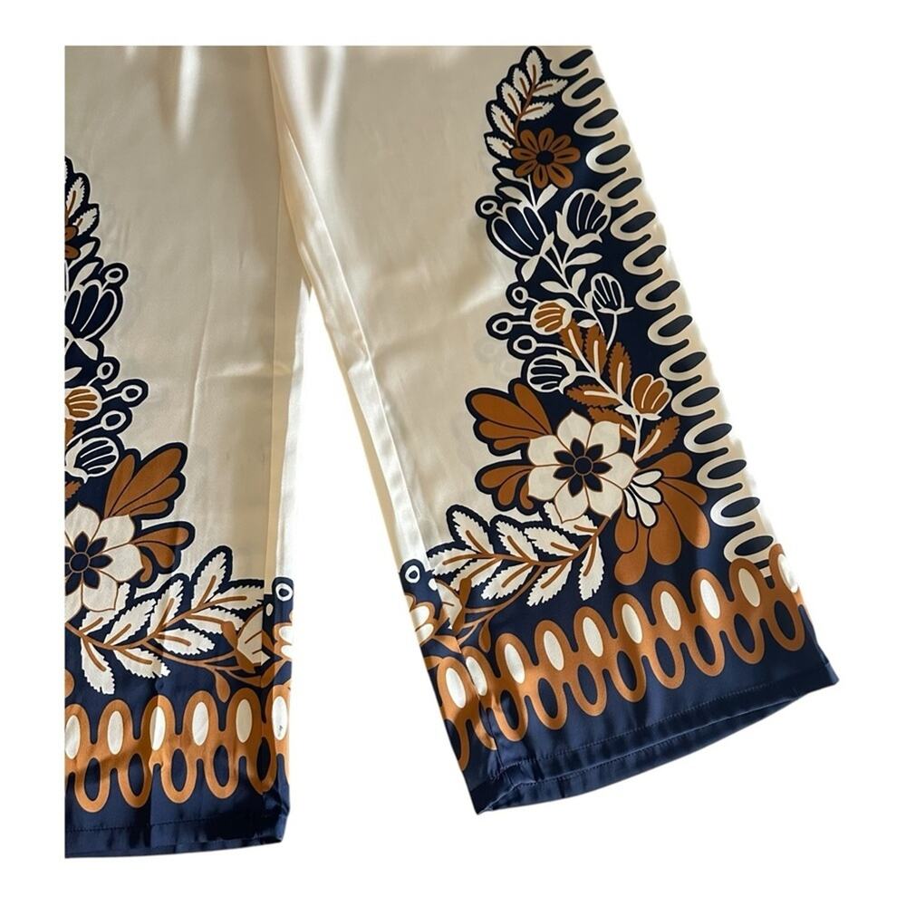 Skies Are Blue Los Angeles Wide Leg Boho Floral Print Pants XS NWT - Picture 8 of 15